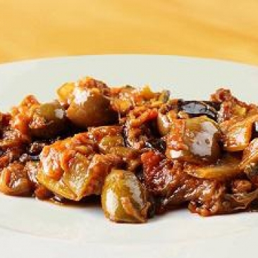 Sicilian caponata with red peppers